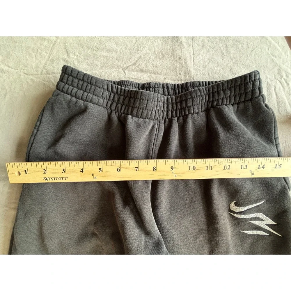 Nike 3Brand Russell Wilson Boys Charcoal Grey Fleece Jogger Sweatpants XL 13-15Y